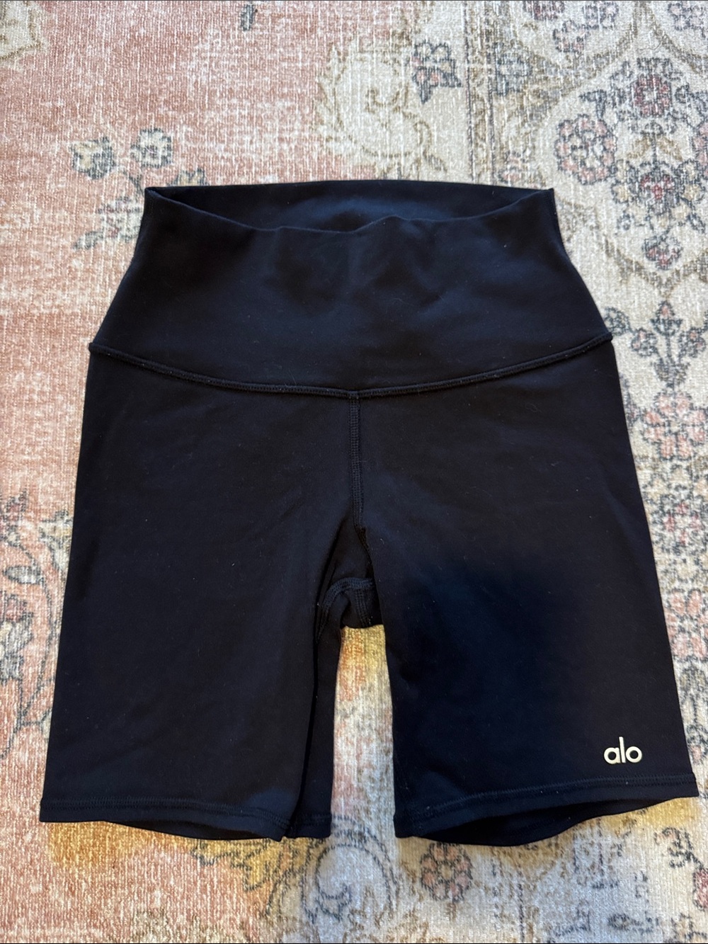 ALO Yoga Black High-Rise Bike Shorts